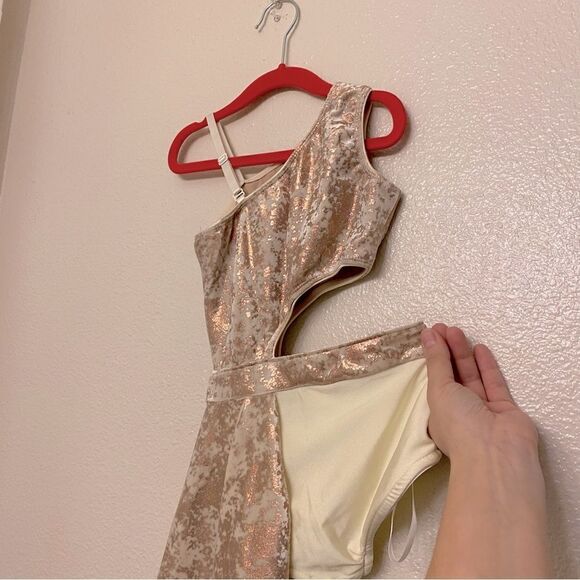 Revolution 10th House Dance Costume copper velvet RELATIVITY TH20268 child SC - Picture 4 of 15